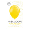 Globosballons Metallic Yellow 30 cm, 10st.