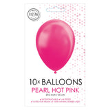 Luftballons Perle Hard Pink 30 cm, 10st. - afbeelding 2