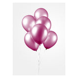 Luftballons Perle Hard Pink 30 cm, 10st. - afbeelding 3