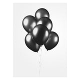Globos Balloons Metallic Black 30 cm, 10st. - afbeelding 3