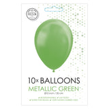 Globos Balloons Metallic Green 30 cm, 10st. - afbeelding 2