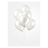 Globos Balloons Perle White 30 cm, 10st.