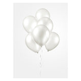 Globos Balloons Perle White 30 cm, 10st. - afbeelding 2