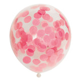 Confetti Balloons Papier Konfetti Baby Pink 30 cm, 6st. - afbeelding 1