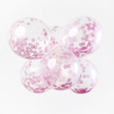 Confetti Balloons Papier Konfetti Baby Pink 30 cm, 6st. - afbeelding 3