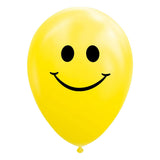Luftballons lächeln gelb 30 cm, 8st. - afbeelding 1