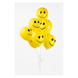 Luftballons lächeln gelb 30 cm, 8st. - afbeelding 3
