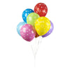 Luftballons Sterne mischen Farben 30 cm, 8st.