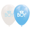 Luftballons Sohn Baby Blau Weiß 30 cm, 8st.
