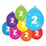 Ballons 2-seitige gedruckte Abbildung 2, 8st. - afbeelding 1