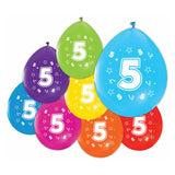 Luftballons 2-seitig bedruckt Figur 5, 8Stk. - afbeelding 1