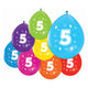 Luftballons 2-seitig bedruckt Figur 5, 8Stk.
