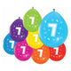 Ballons 2-seitige gedruckte Nummer 7, 8st.