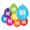 Ballons 2-seitige gedruckte Abbildung 10, 8st.
