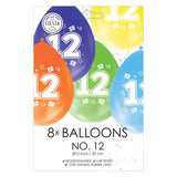 Ballons 2-seitige gedruckte Abbildung 12, 8st. - afbeelding 2
