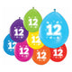 Ballons 2-seitige gedruckte Abbildung 12, 8st.