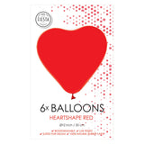 Luftballons Herzballons rot 30 cm, 6st. - afbeelding 2