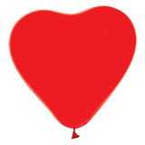 Luftballons Herzballons rot 30 cm, 6st. - afbeelding 3