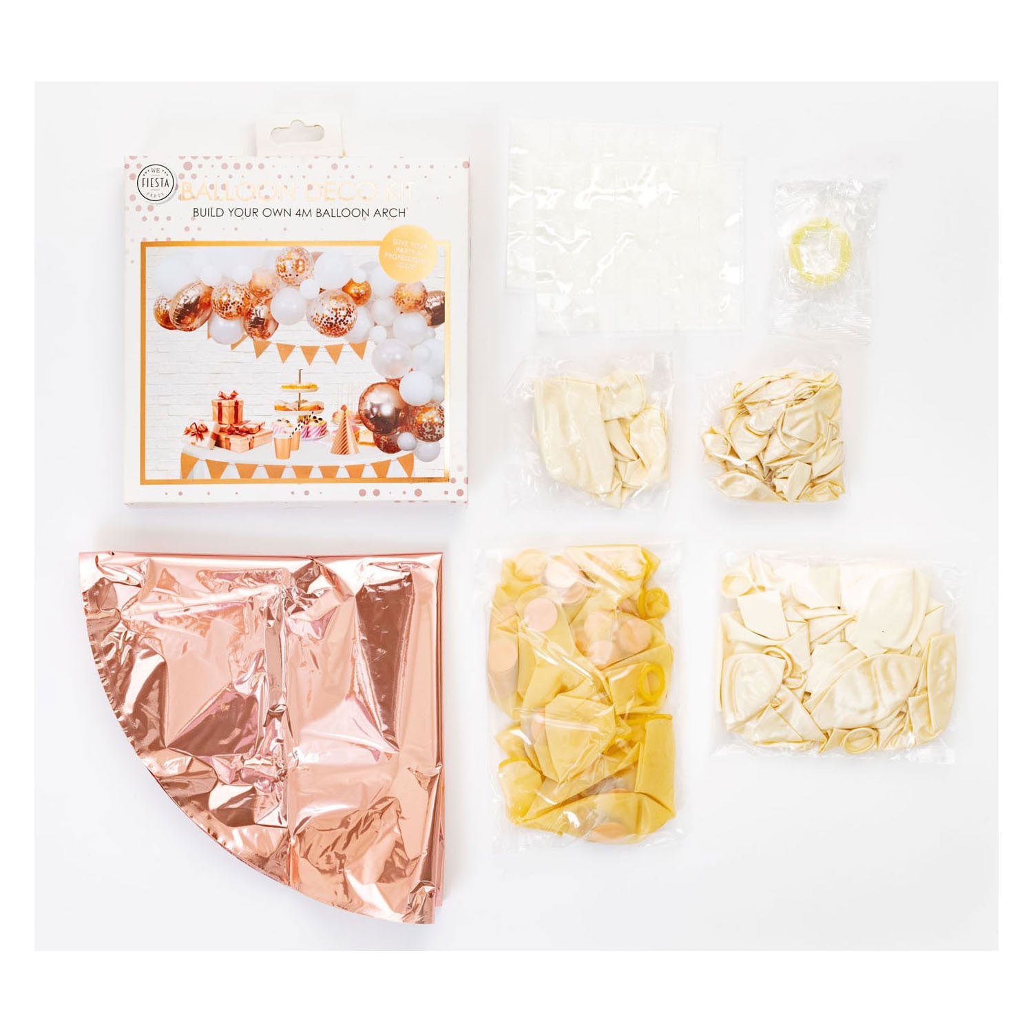 Luftballons Boog Set Roségold