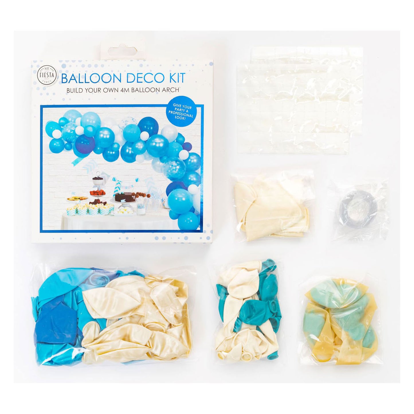 Luftballons Boog Set Blue