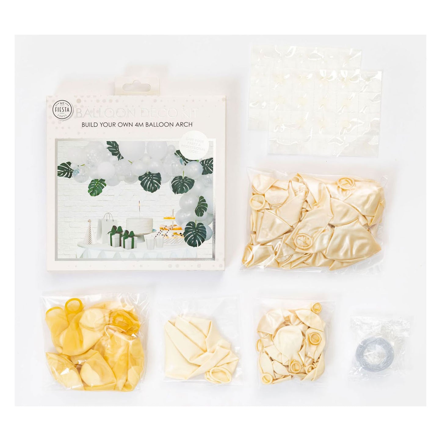 Luftballons Boog Set White