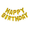 Folieron Text Happy Birthday Gold