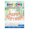 Folieron Text Happy Birthday Rose Gold