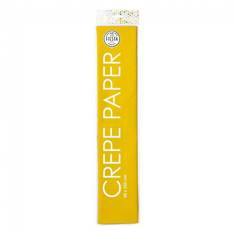 Globos Crepe Paper Geel, 50x250 cm
