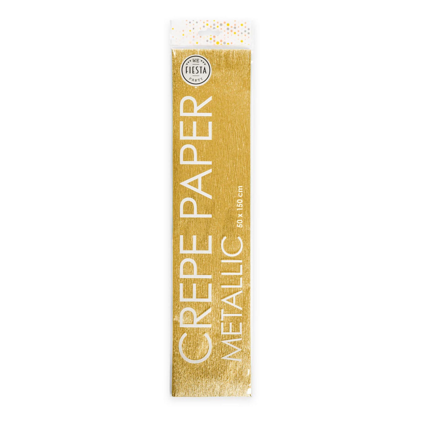Globos Metallic Crepe Papier Gold, 50x150 cm