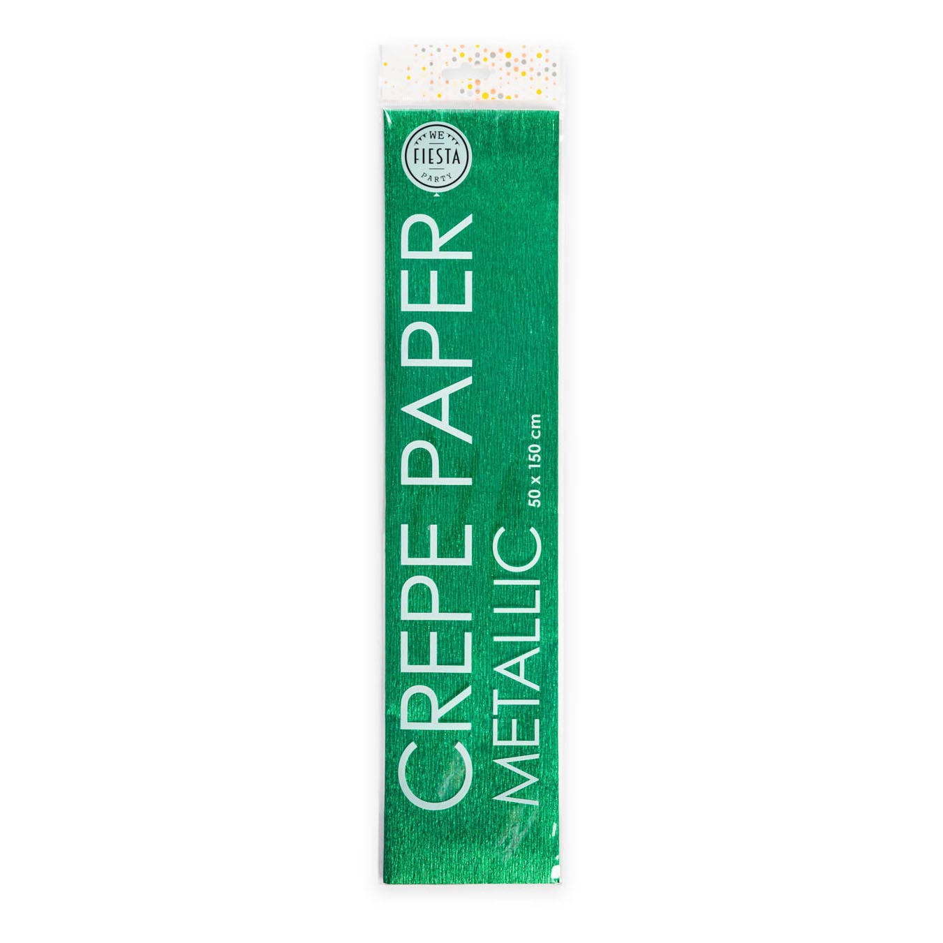 Globos Metallic Crepe Papier Green, 50x150 cm