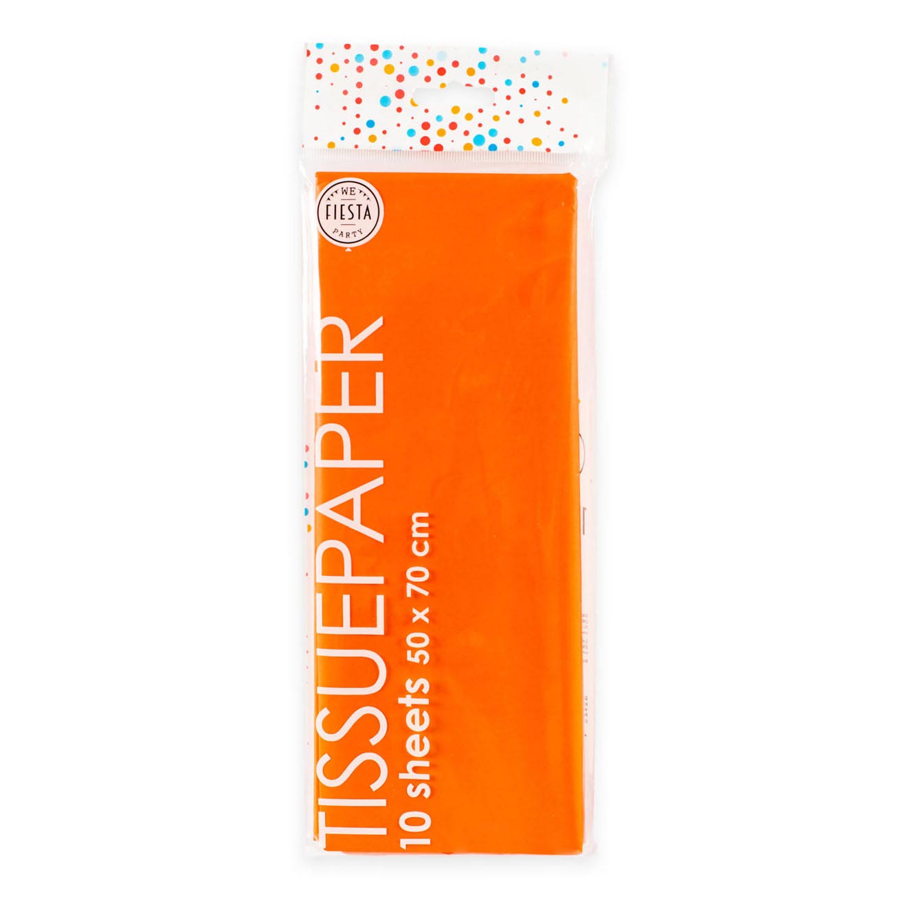 Globos Tissue Paper 10 Blätter Orange, 50 x 70 cm