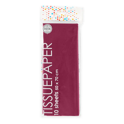 Tissue Paper 10 Blätter Bordeaux, 50 x 70 cm