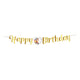 Globos Flaggenlinie „Happy Birthday Pferde“ – 2 m