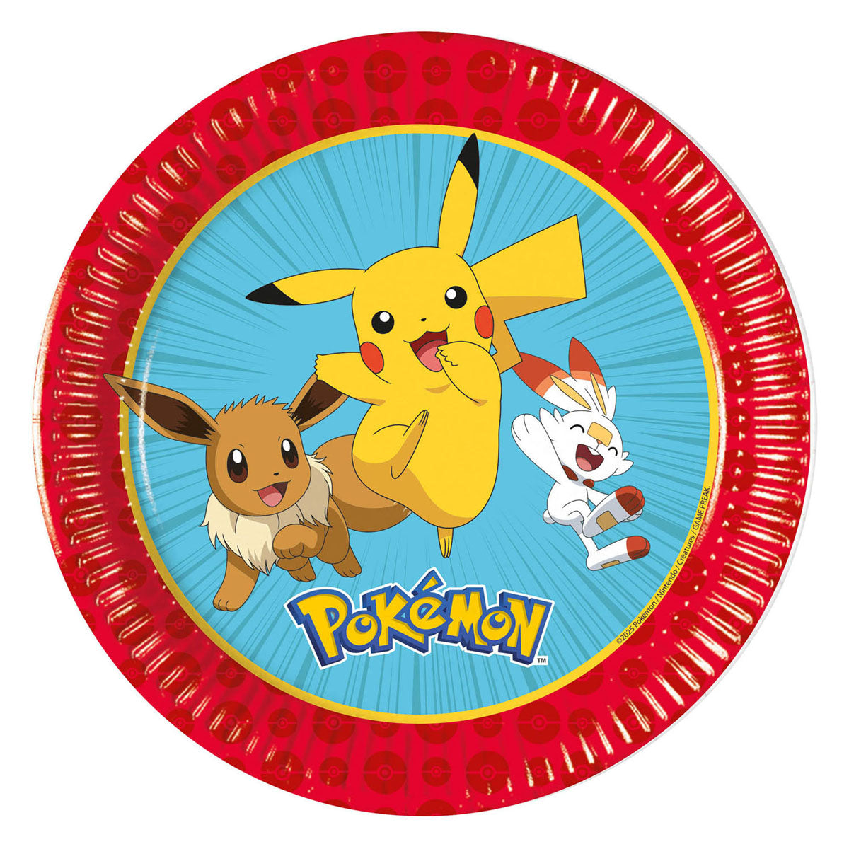 Pokemon Pappteller 20 cm | 2 Stk