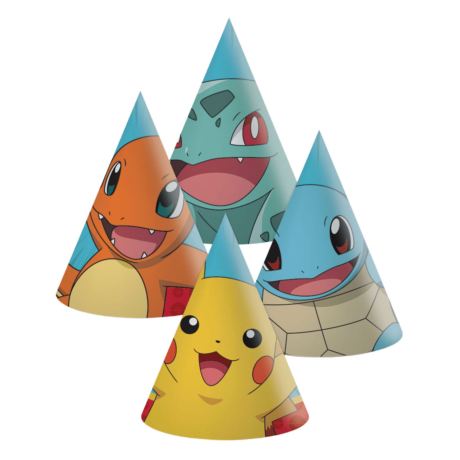 Pokemon Papierhüte 6 Stück | 2 Stk