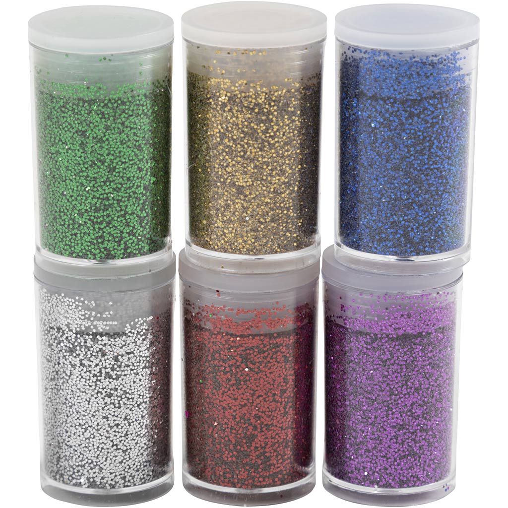 Creativ Company Bio Sparkles, verschiedene Farben, 6x7 ml 1 Box