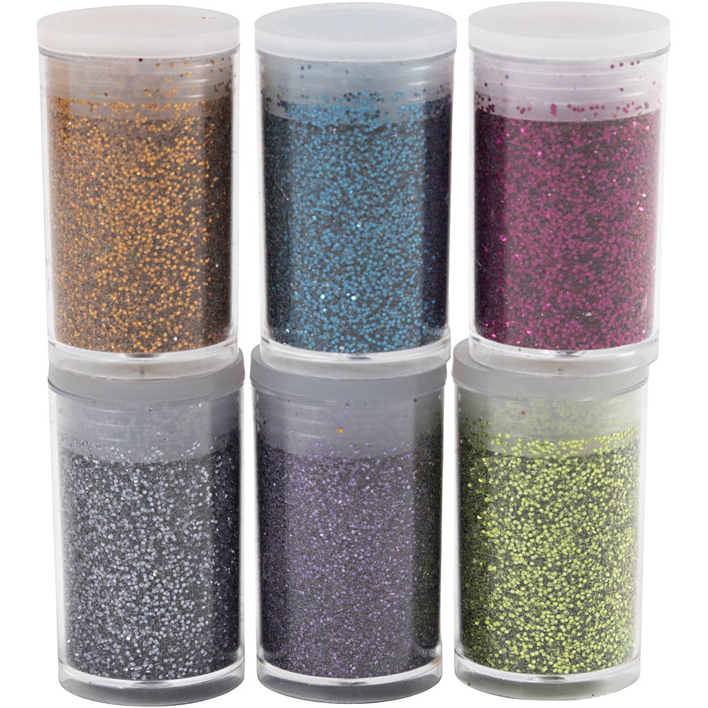 Creativ Company Bio Sparkles, verschiedene Farben, 6x7 ml 1 Box