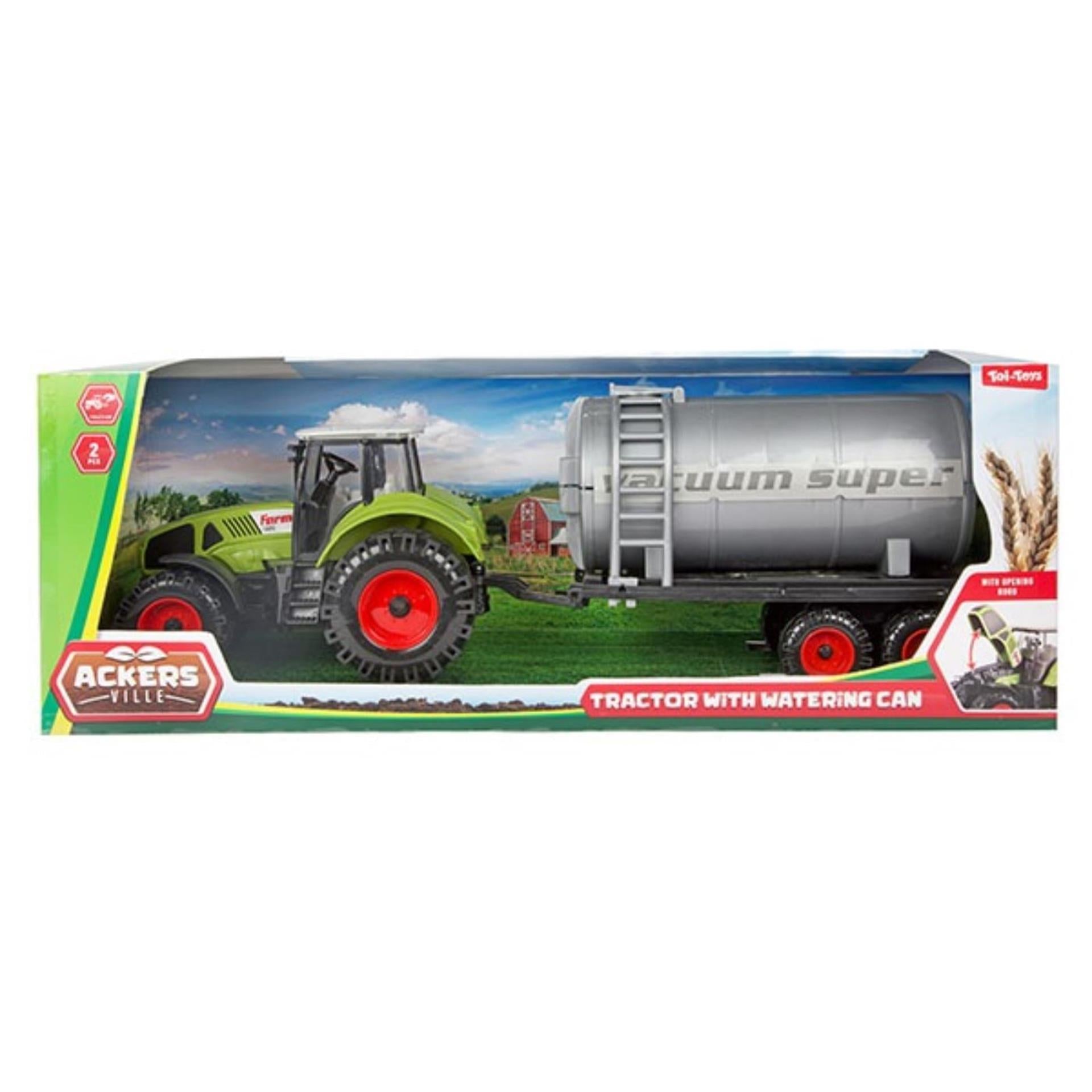 Traktortraktor mit Wassertank grün 20 cm