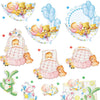 Creativ Company 3D-Blätter, Baby, Blatt 21x30 cm, 4 Blätter 1 Box