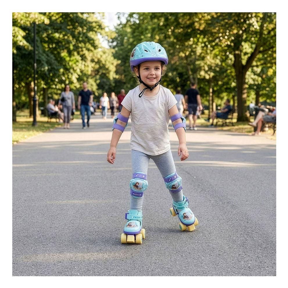 Mondo Mondo Frozen Roller Skating mit Schutzsatz, MT 22-29