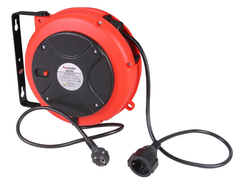 Kabelrollen automatisch für die Wandmontage von 10 Metern 230 Volt (10 Meter)