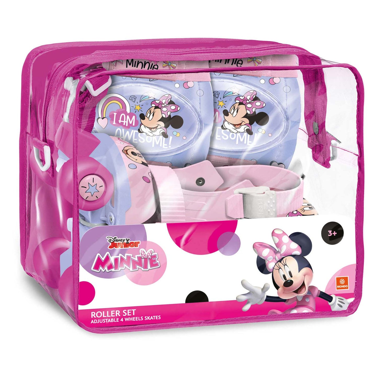 Mondo Minnie Roller Skating mit Schutzsatz