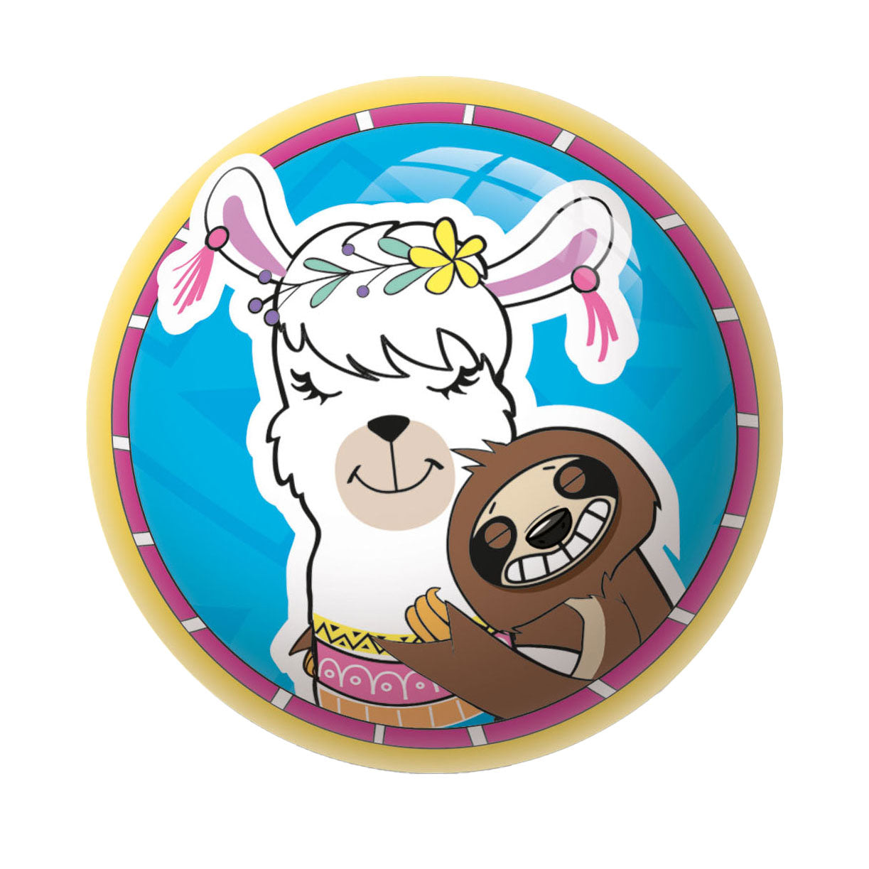 Mondo Decorative Ball kleiner Alpaka -Einhorn -Faultier, 6 cm