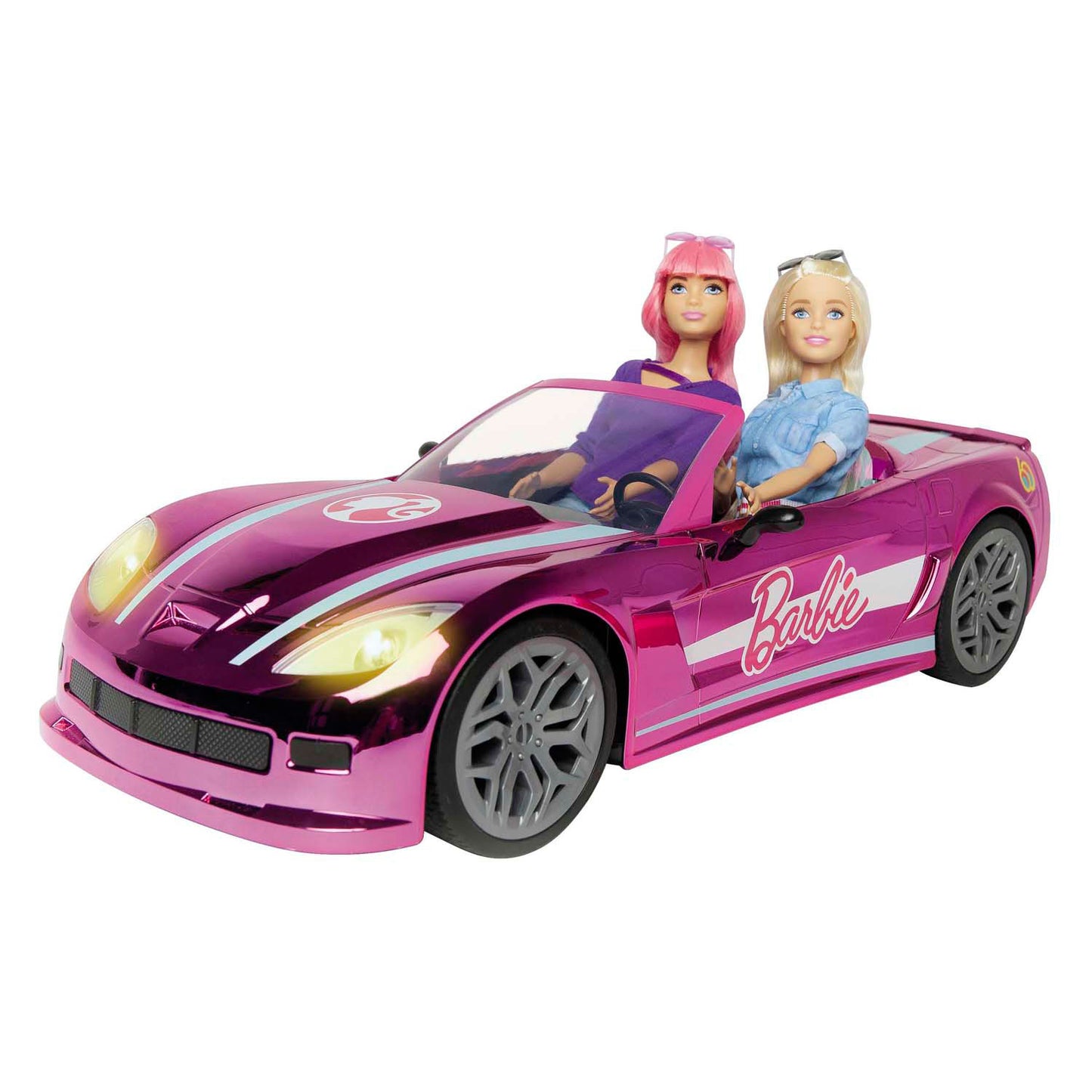 Mattel Mondo Motors RC kontrollierbares Auto verchromt rosa