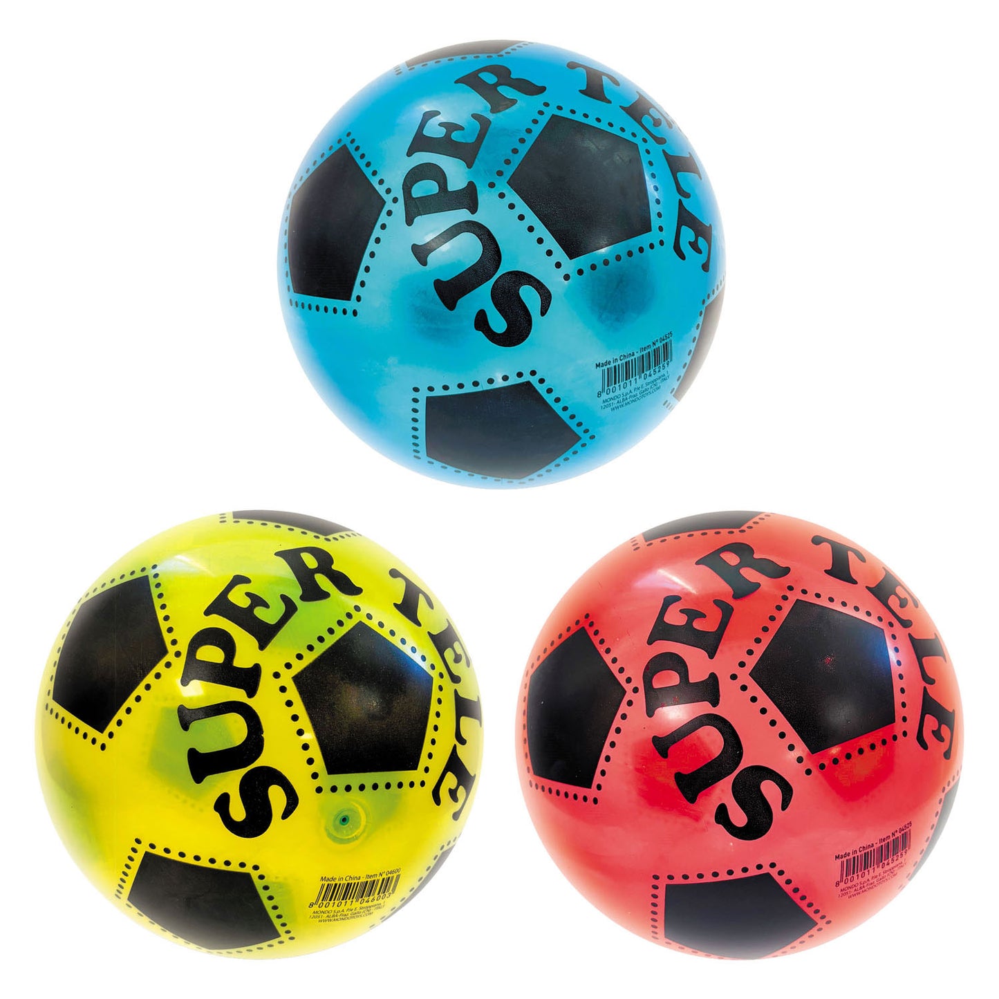 Mondo transparenter farbiger Fußball – 22 cm