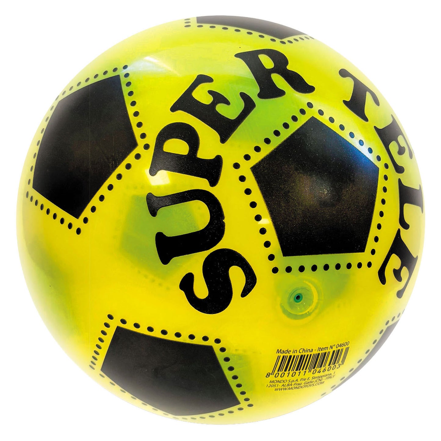 Mondo transparenter farbiger Fußball – 22 cm