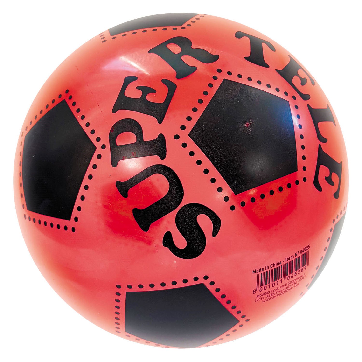 Mondo transparenter farbiger Fußball – 22 cm