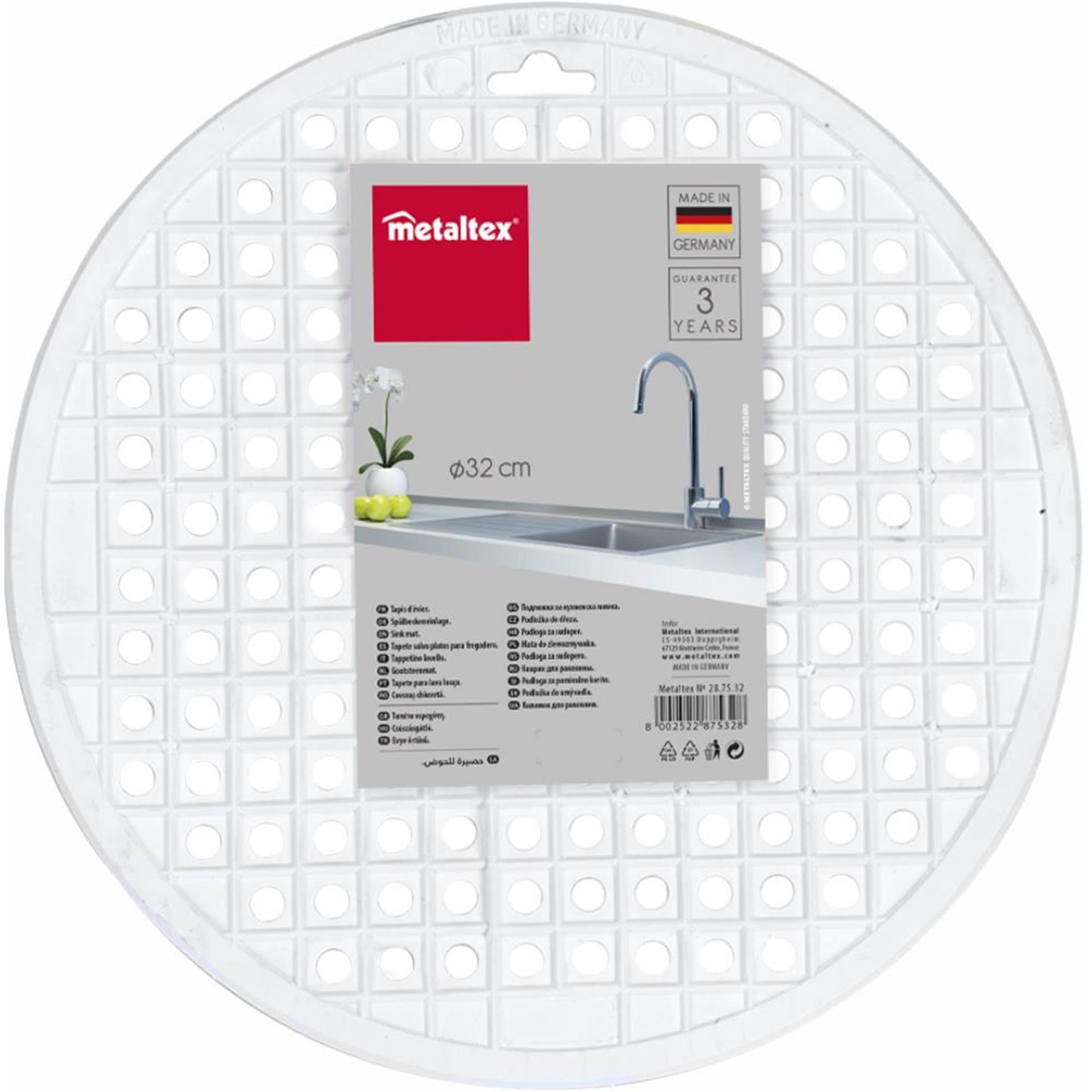 Metaltex Spülbeckenmatte rund ø32cm