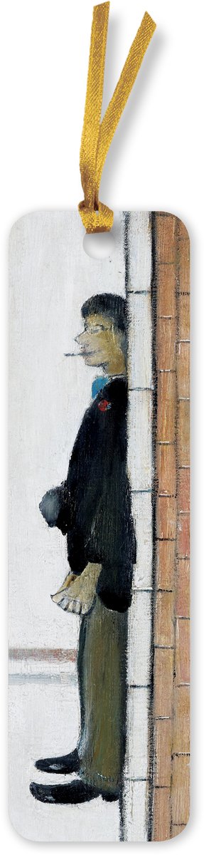 Flammenbaum-Lesezeichen (foliert) – l.s. Lowry: Lesezeichen „Mann liegt auf einer Wand“ (10er-Pack)