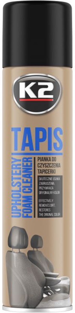 K2 Tapis-Serie – Teppichreinigungsschaum – 600 ml – für Teppiche und Stoffe – hilft bei der Wiederherstellung der Farbe